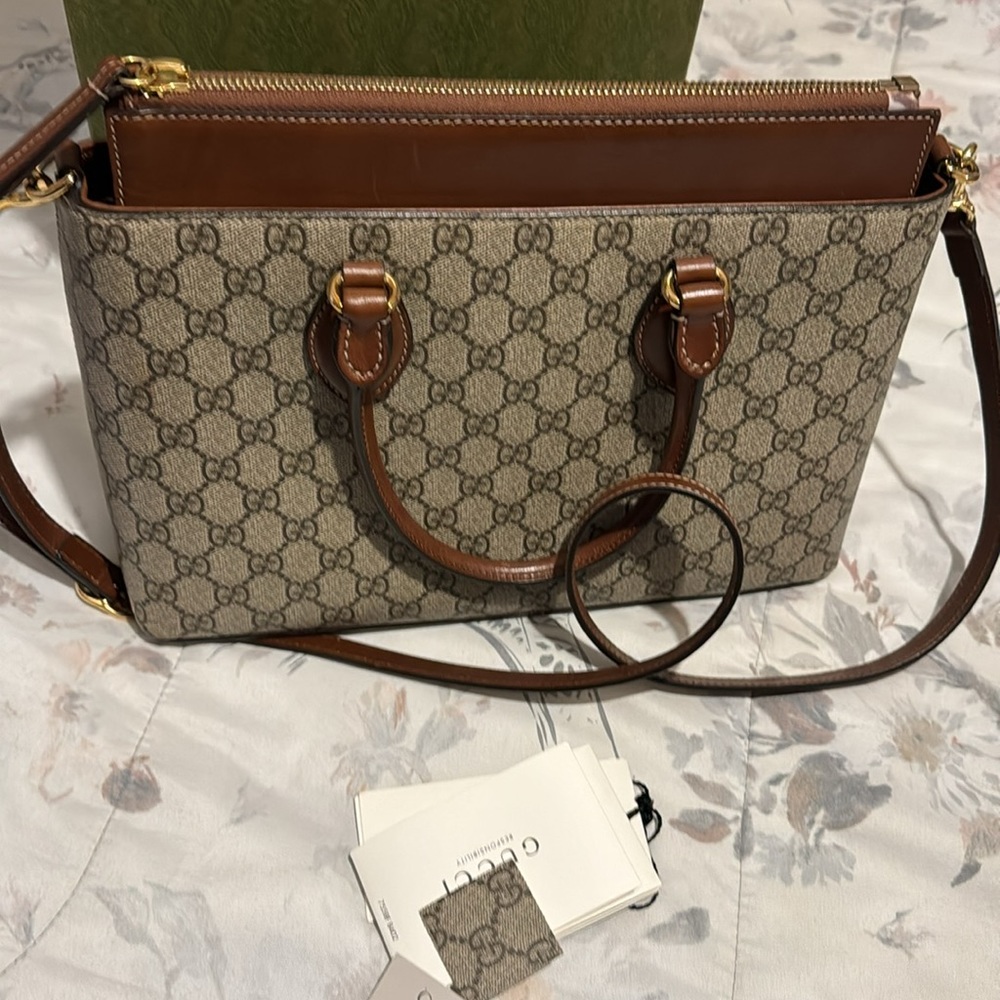 Gucci GG supreme satchel - Picture 4 of 5